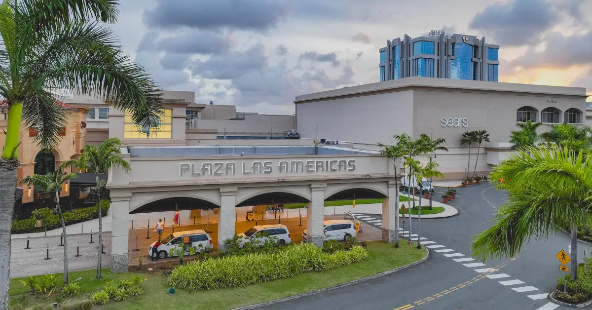 Exterior view of Plaza Las Américas shopping mall in San Juan, Puerto Rico