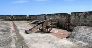 Canon at Castillo San Cristobal in Old San Juan, Puerto Rico.