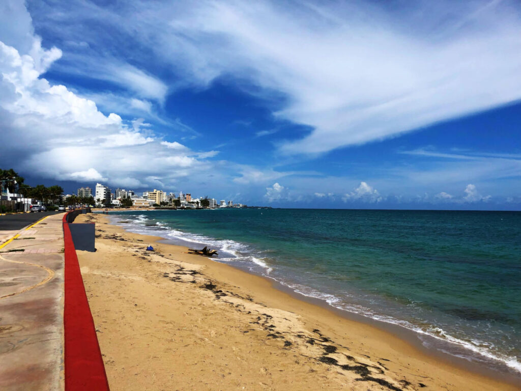 Golden sands at Ocean Park Beach, San Juan
