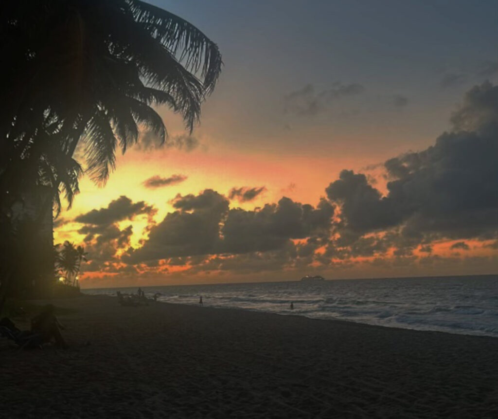 Watching the sunset at Condado Beach, San Jjuan