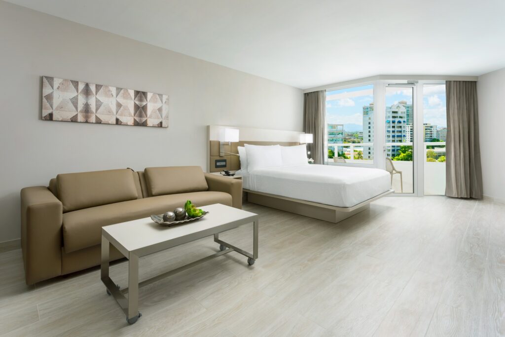 the sleek and modern rooms at the AC Hotel San Juan Condado